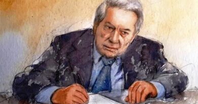 Mario Vargas Llosa, acuarela de Edward Berrocal. (Tomada de: diario La República)