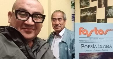 Revista «Fastos» publica el libro»Poesía ínfima» de Nivardo Córdova Salinas