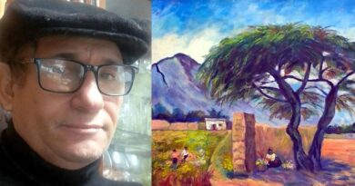 Gilmer Mariano Gil Iparraguirre expone sus pinturas en la 1º Expo Arte en Trujillo