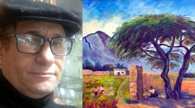 Gilmer Mariano Gil Iparraguirre expone sus pinturas en la 1º Expo Arte en Trujillo