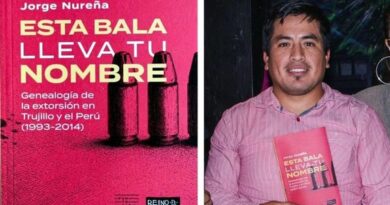 Historiador Jorge Nureña Plascencia presenta en Lima «Esta bala lleva tu nombre. Genealogía de la extorsión en Trujillo y el Perú,1993 – 2014»