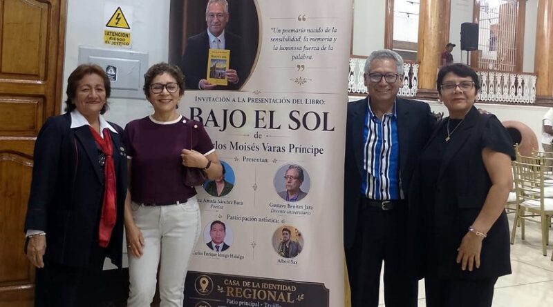 Carlos Varas Príncipe presentó poemario «Bajo el sol» en la Casa de la Identidad Regional de Trujillo